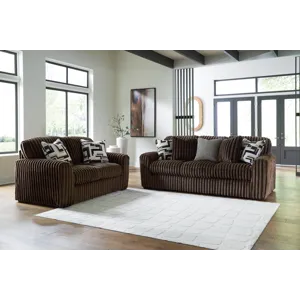 Midnight-Madness Sofa and Loveseat