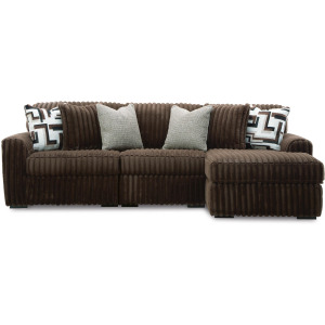 Midnight-Madness 3-Piece Sectional with Chaise
