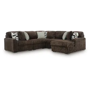 Midnight-Madness 5-Piece Sectional with Chaise