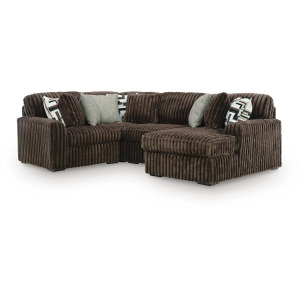 Midnight-Madness 4-Piece Sectional with Chaise