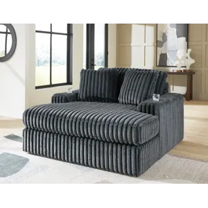 Midnight-Madness Sofa, Loveseat and Oversized Chaise