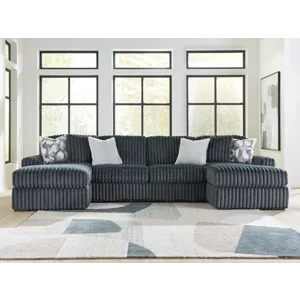 Midnight-Madness 3-Piece Double Chaise Sectional