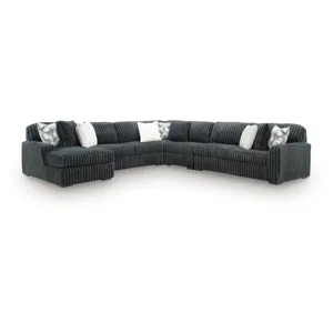 Midnight-Madness 5-Piece Sectional with Chaise