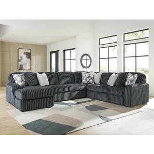 Midnight-Madness 4-Piece Sectional with Chaise