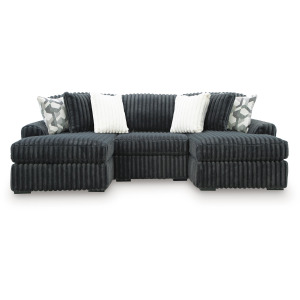 Midnight-Madness 3-Piece Double Chaise Sectional