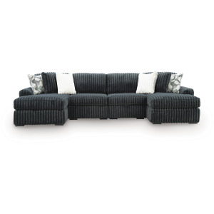 Midnight-Madness 4-Piece Double Chaise Sectional