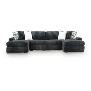 Midnight-Madness 4-Piece Double Chaise Sectional