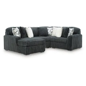 Midnight-Madness 4-Piece Sectional with Chaise