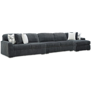 Midnight-Madness 3-Piece Sectional with Chaise