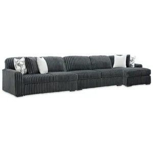 Midnight-Madness 3-Piece Sectional with Chaise