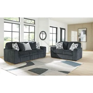 Midnight-Madness Sofa and Loveseat