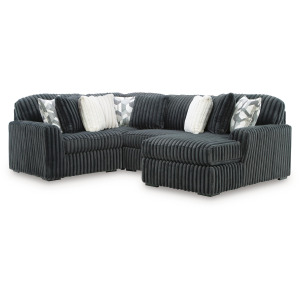 Midnight-Madness 4-Piece Sectional with Chaise