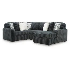 Midnight-Madness 4-Piece Sectional with Chaise