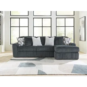 Midnight-Madness 2-Piece Sectional Sofa Chaise