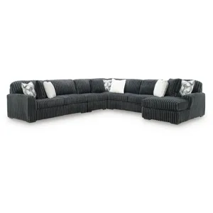 Midnight-Madness 5-Piece Sectional with Chaise