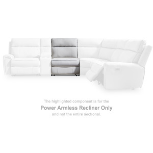 Social Pointe Power Armless Recliner