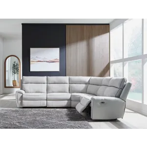 Social Pointe 5-Piece Power Reclining Sectional
