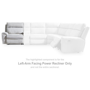Social Pointe Left-Arm Facing Power Recliner