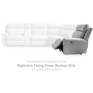 Social Pointe Right-Arm Facing Power Recliner