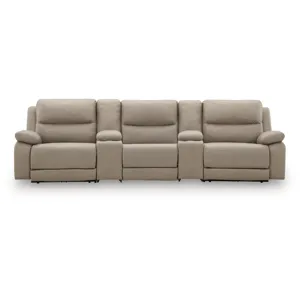 Narwhal Place 5-Piece Reclining Sectional with Storage Consoles