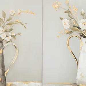 Taupe/Green/Gold Finish