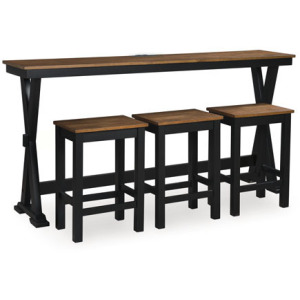 Wildenauer Counter Height Dining Table and 3 Barstools Set