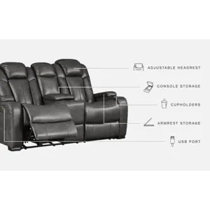 Turbulance Power Reclining Loveseat