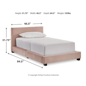 Chesani Twin Upholstered Bed