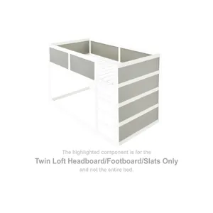 Romanton Twin Loft Headboard/Footboard/Slats