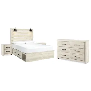 Cambeck Queen Panel Bed with Storage, Dresser and 2 Nightstands