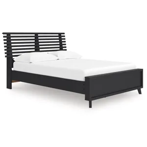 Danziar Full Slat Panel Platform Bed, Dresser and Mirror