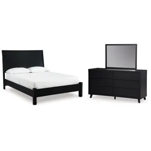 Danziar Queen Panel Bed, Dresser and Mirror