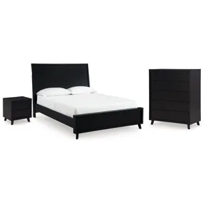Danziar Queen Panel Bed, Chest and Nightstand