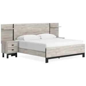 Vessalli King Panel Bed, Dresser, Mirror and 2 Nightstands