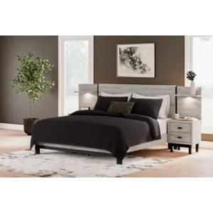 Vessalli King Panel Bed, Dresser, Mirror and 2 Nightstands