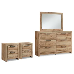 Hyanna Dresser, Mirror and 2 Nightstands