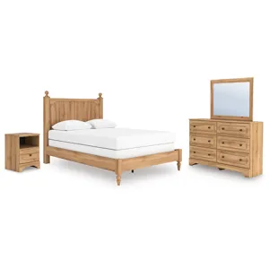 Aleaport Queen Panel Bed, Dresser, Mirror and Nightstand