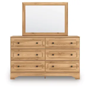 Aleaport King Panel Bed, Dresser, Mirror and Nightstand