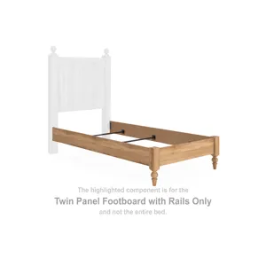 Galletyn Twin Panel Footboard with Rails