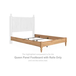 Aleaport Queen Panel Footboard with Rails