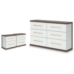 Kendanport Dresser and 2 Nightstands