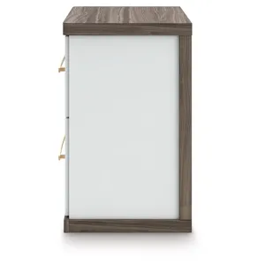 Kendanport Queen Upholstered Bed, Dresser, Mirror and Nightstand