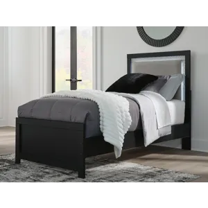 Maeling Twin Upholstered Panel Bed