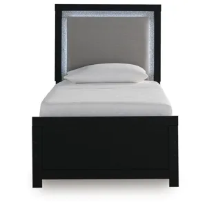 Maeling Twin Upholstered Panel Bed