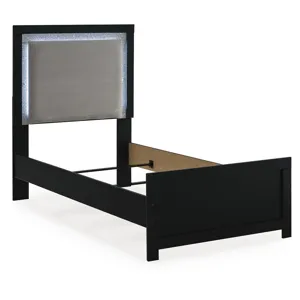 Maeling Twin Upholstered Panel Bed