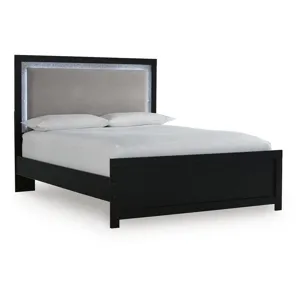 Maeling Queen Upholstered Panel Bed
