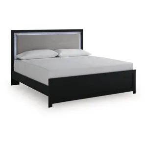 Maeling King Upholstered Panel Bed