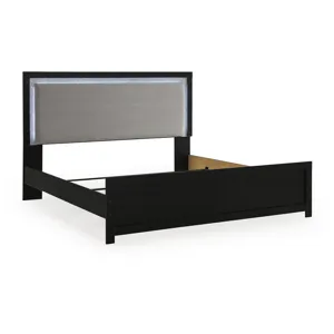 Maeling King Upholstered Panel Bed