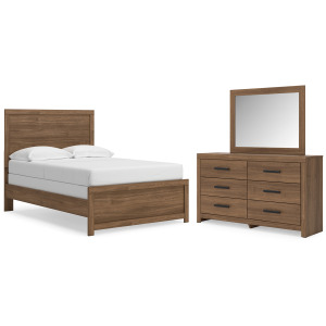 Broachmyn Full Panel Bed, Dresser and Mirror