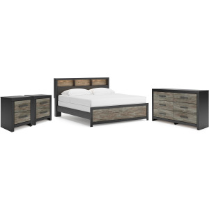 Broachmyn King Panel Bed, Dresser and 2 Nightstands
